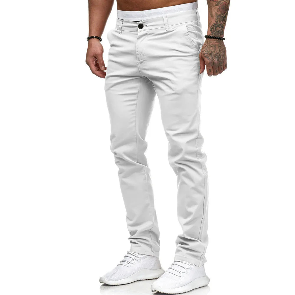 Miesten joustavat rennot housut