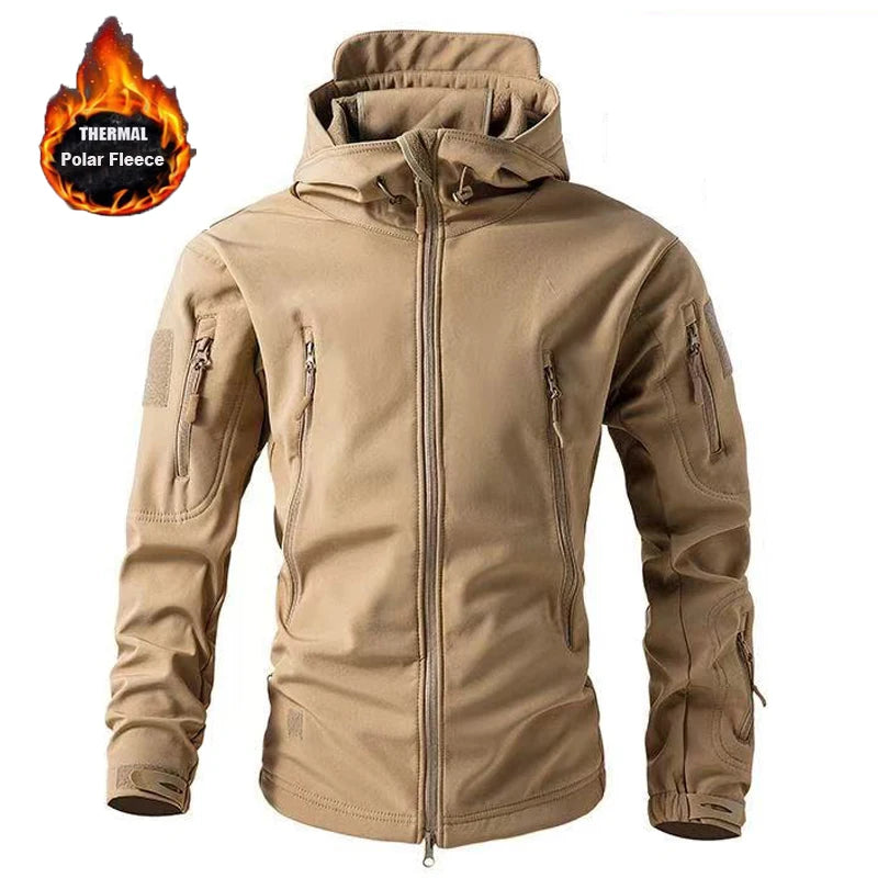 Miesten softshell fleecetakki