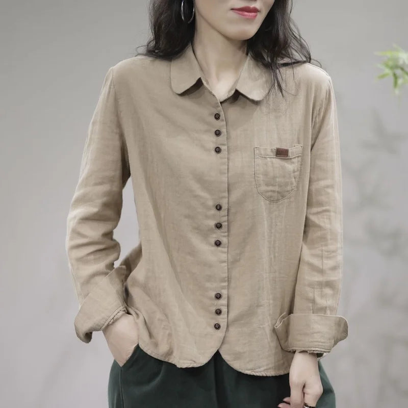 Naisten muodikas puuvillainen T-paita