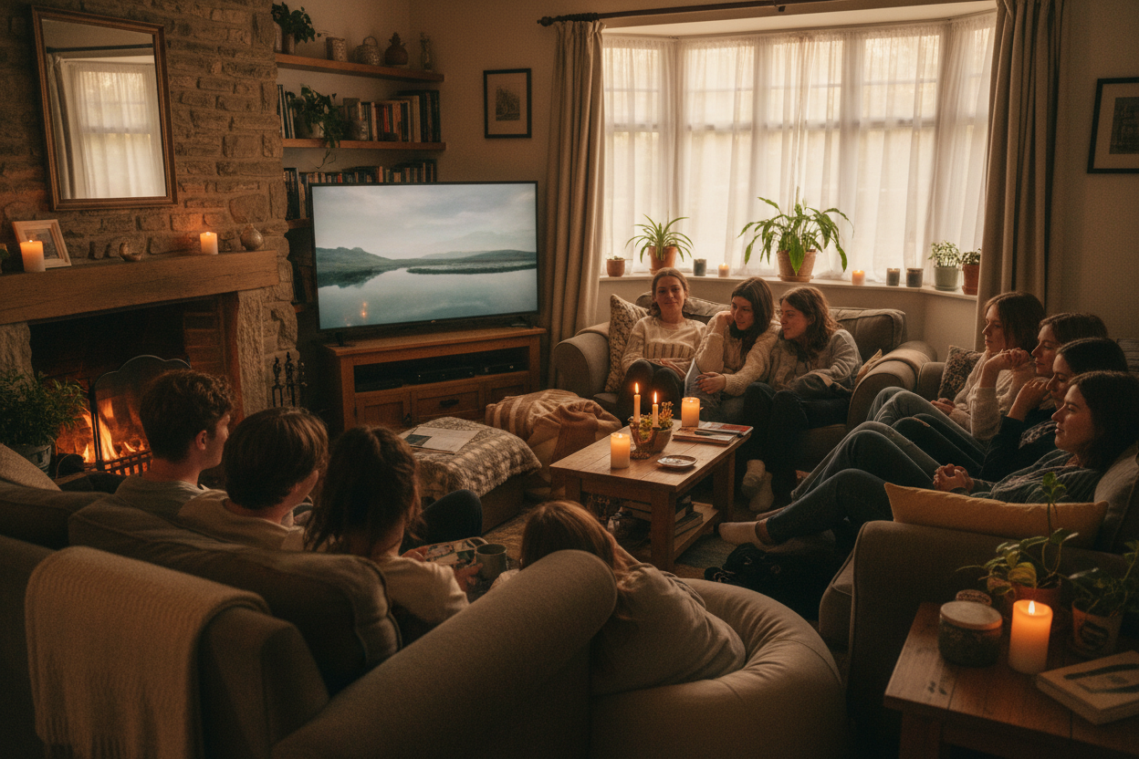 Poista  herkkupöytä ja  vaihda teema hieman mietiskeleväksi kaikilla mutta niin, että sävy  pysyy positiivisena ja iloisena